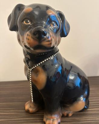 Statua Cucciolo Rottweiler Altezza cm 32