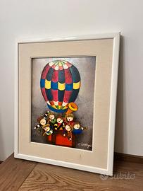 quadro mongolfiera bambini