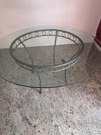 tavolo rotondo vetro 