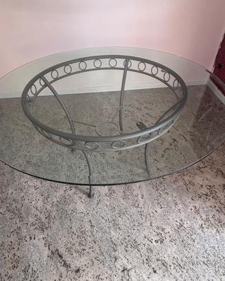 tavolo rotondo vetro 
