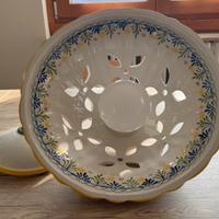 Lampadario Ceramica Provenza Francia Originale