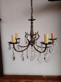 Lampadario a goccia anni 60/70