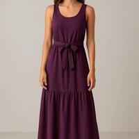 Vestito lungo viola taglia S/M
