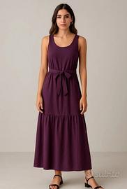 Vestito lungo viola taglia S/M