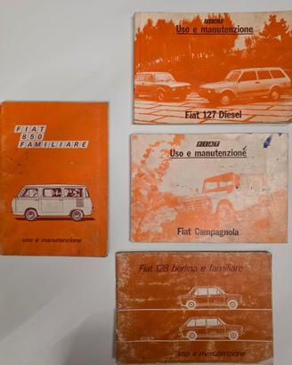 libretti uso e manutenzione Fiat 