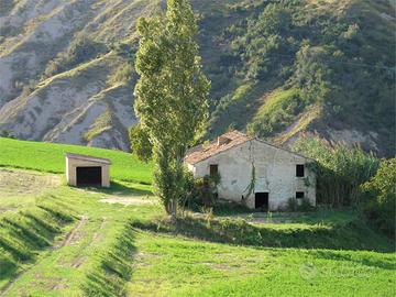 CASOLARE COLONICO DA RISTRUTTURARE con TERRENO