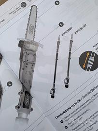 Motosega Potatore Telescopico VOLPI 2 batterie