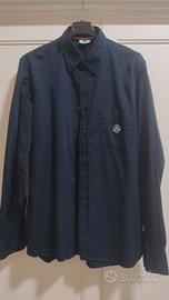 Camicia uomo blu navy 100% cotone, taglia M
