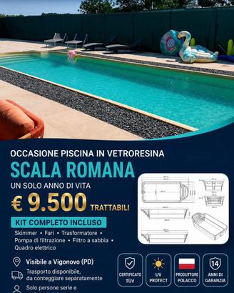 Piscina in vetroresina