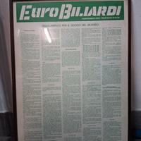 insegna Euro Biliardi vintage