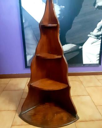 mensola angolare in legno
