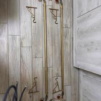 Bastoni in ferro battuto con decoro