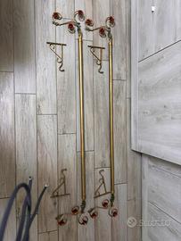 Bastoni in ferro battuto con decoro