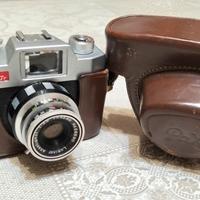 Macchina fotografica anni 50 con custodia in pelle
