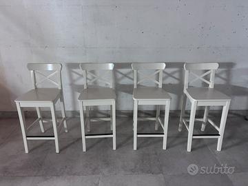 Sgabelli bianchi IKEA INGOLF