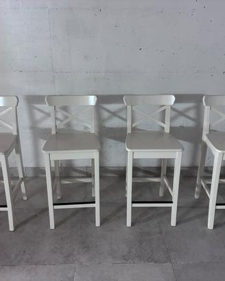Sgabelli bianchi IKEA INGOLF