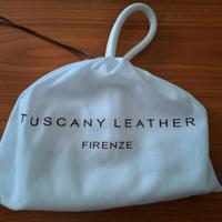 Borsetta bianca in cuoio Tuscany Leather