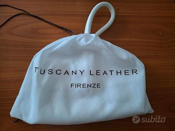 Borsetta bianca in cuoio Tuscany Leather