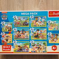 Mega Pack Puzzle 10 in 1 Paw Patrol Nickelodeon