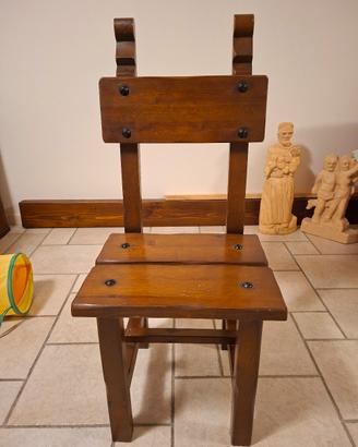 sedie legno massiccio