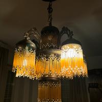 Lampadario vintage elegante a 5 luci