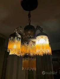 Lampadario vintage elegante a 5 luci