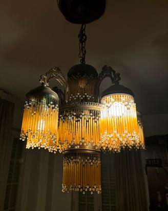 Lampadario vintage elegante a 5 luci