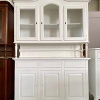 Nuova vetrina 3 ante di vero legno bianco laccato