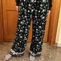 pantaloni larghi conbipel donna