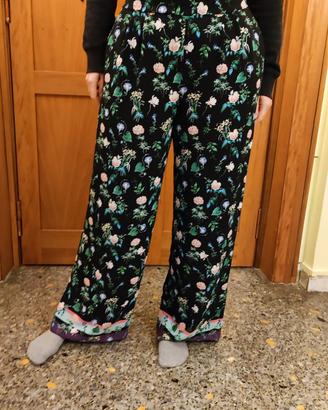 pantaloni larghi conbipel donna