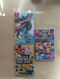 Mario kart 8 deluxe, Pokémon Spada, Mario bros u 