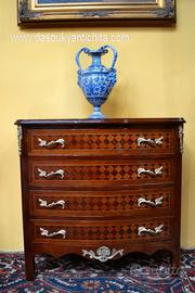 Comò-cassettiera stile Napoleone III  marquetterie