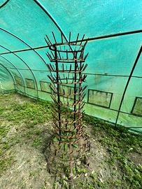 Trespolo asciugabottiglie antico da cantina