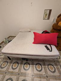 2 materassi 1 rete matrimoniale 
