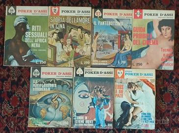 Lotto 7 libri collana Poker d'Assi S.E.A. anni '60