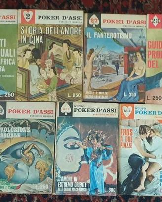 Lotto 7 libri collana Poker d'Assi S.E.A. anni '60