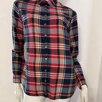 TOMMY HILFIGER Camicia donna blu rossa quadri