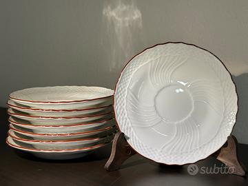 Set di 8 piattini da caffè “Vecchio Ginori”