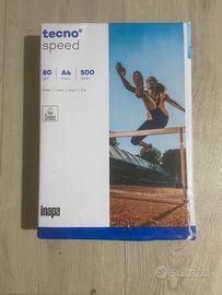 Carta A4 Tecno Speed - 80g/m² - Risma da 500 fogli