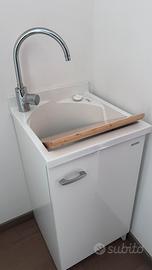 Mobile lavanderia Monte Grappa e rubinetto GROHE