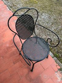 SEDIE IN FERRO DA GIARDINO