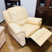 Divano a un posto in pelle