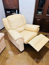 Divano a un posto in pelle