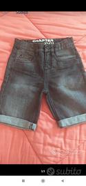 pantalone corto jans nero età 8-9 