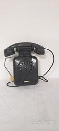 telefono a muro in bachelite nero