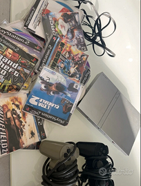 Play station 2 Slim Silver- full set