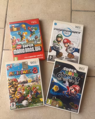 Nintendo Wii - giochi Super Mario bros, kart, part