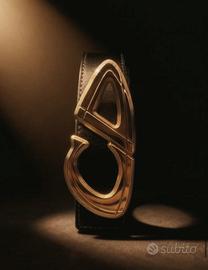 Cintura nera con logo CD
