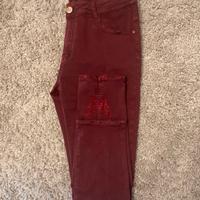 Jeans bordeaux vintage Max & Liu