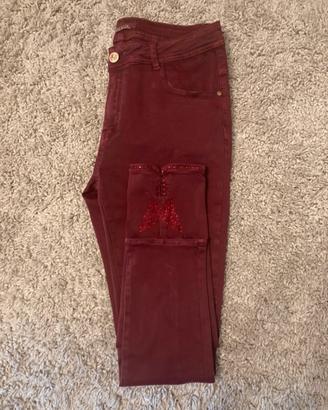 Jeans bordeaux vintage Max & Liu
